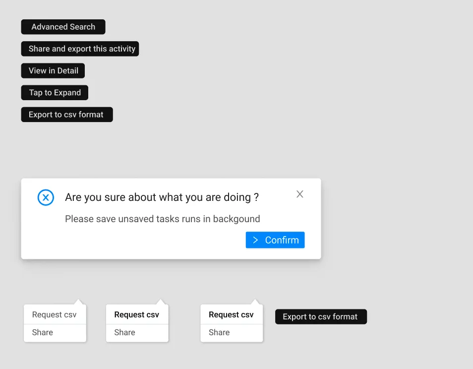 Designed empty state for searches with no results